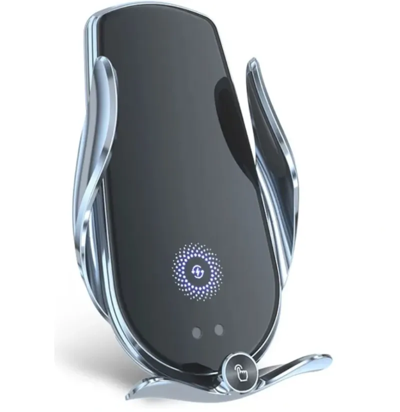 Поставка за телефон с Wireless Charger - Сива - 3