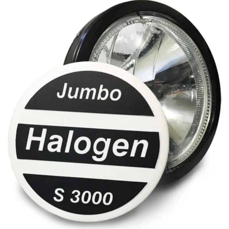 Комплект 2 Броя Халоген, Фар, Ø 225мм, 12V 24V, Крушка H1 + 6 LED ЛЕД Диода, E-Mark, За Камион, Трактор, Багер, Земеделски Машини и др. - 2