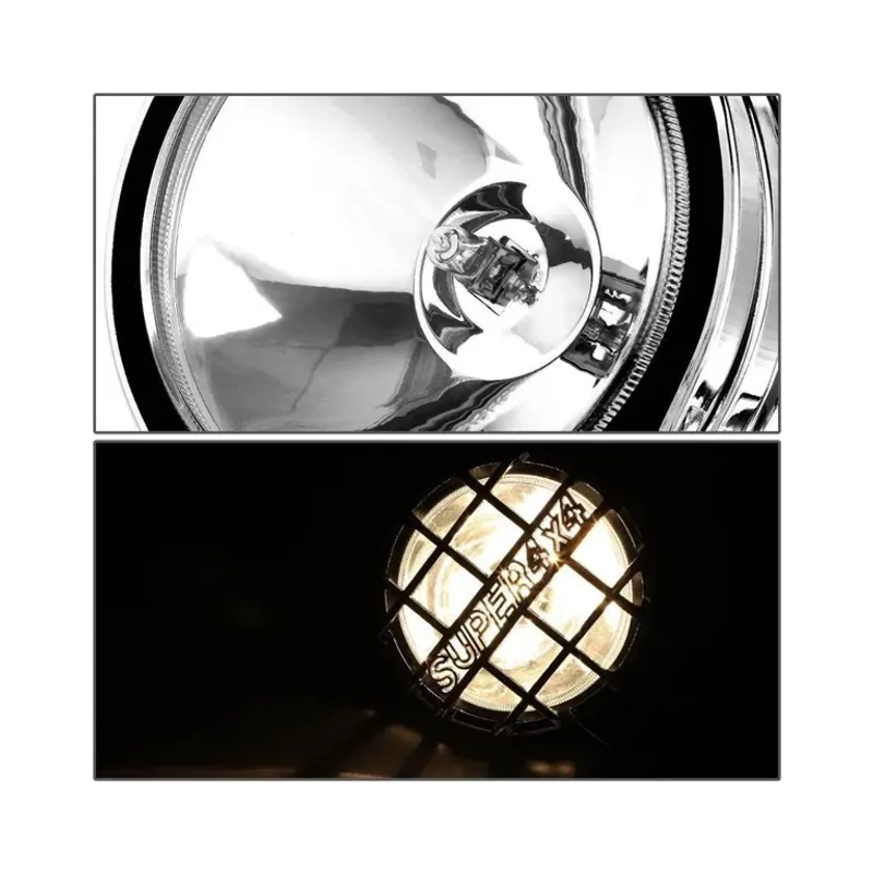 Комплект 2бр. универсални Халогени Фарове с Решетка Ø16.8см 12V 55W - 1