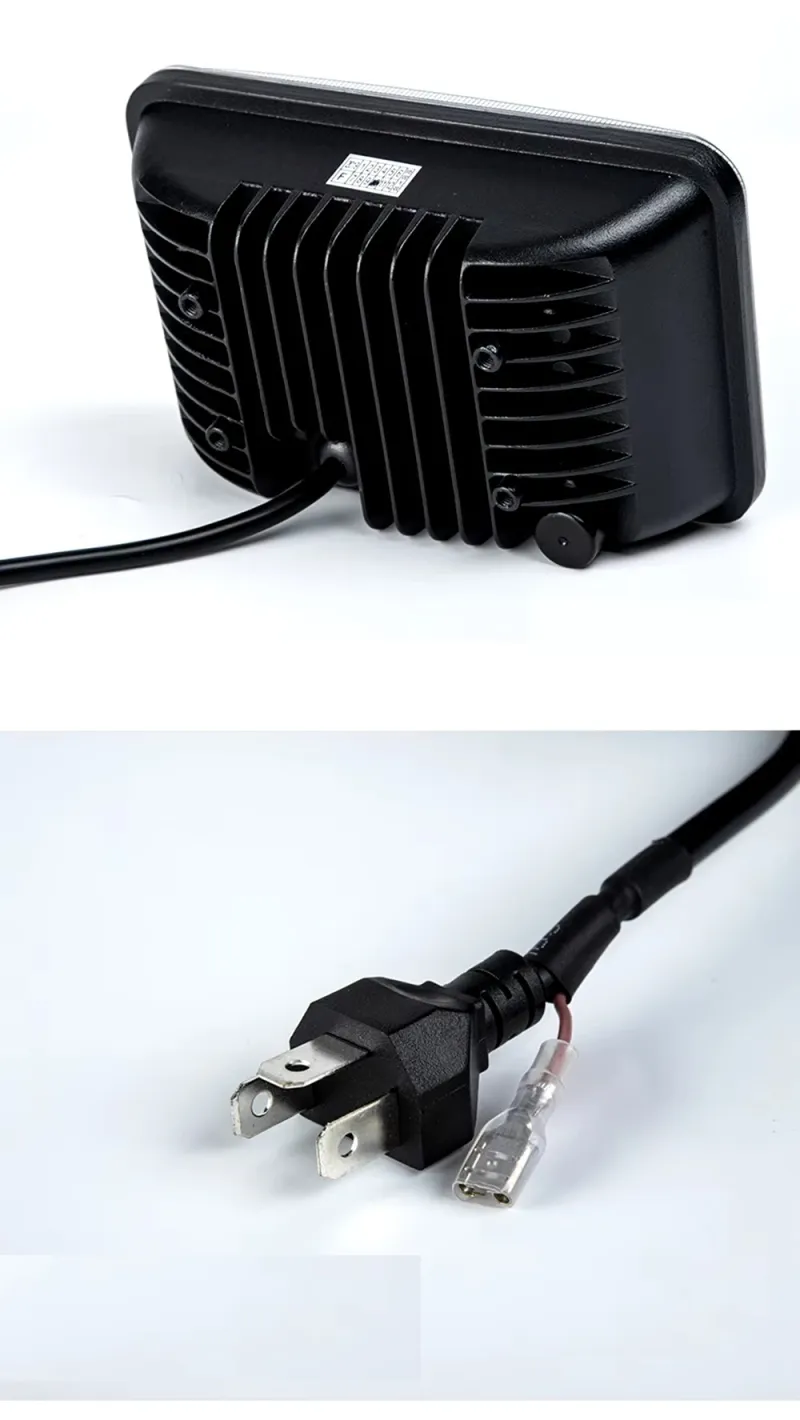 Комплект от 2бр. универсалeн 5 инча ЛЕД LED фар лампа халоген 12V-24V къси/дълги с DRL дневни светлини мигач бяло-жълто 8000lm за АТВ джип камион трактор и др. - 10