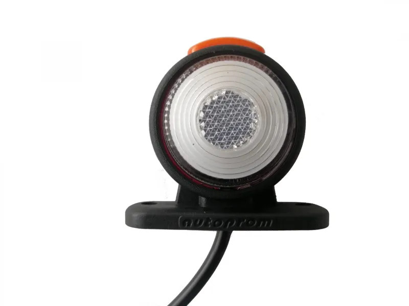 Комплект от 2 броя LED ЛЕД светодиодни габарити, токоси, рогче 24V с три светлини бяла,жълта,червена Неон Ефект за ремаркета, платформи, камиони и др. - 2