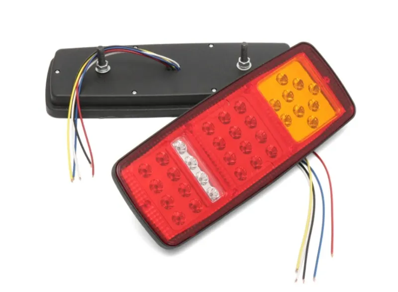 Комплект ЛЕД LED стопове с мигач, задна светлина 12V за камион бус ТИР, ремарке - 5