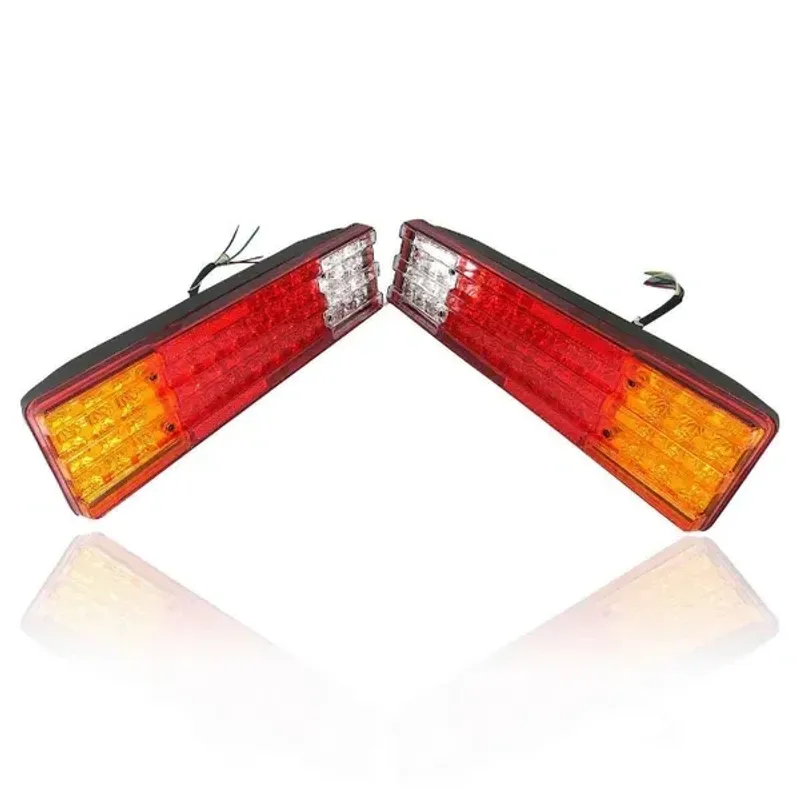 Комплект от 2 Броя Диодни LED Лед стопове 24V - 420mm x 110mm x 75mm - подходящи за Бус Камион Тир Ремарке Каравана - 0