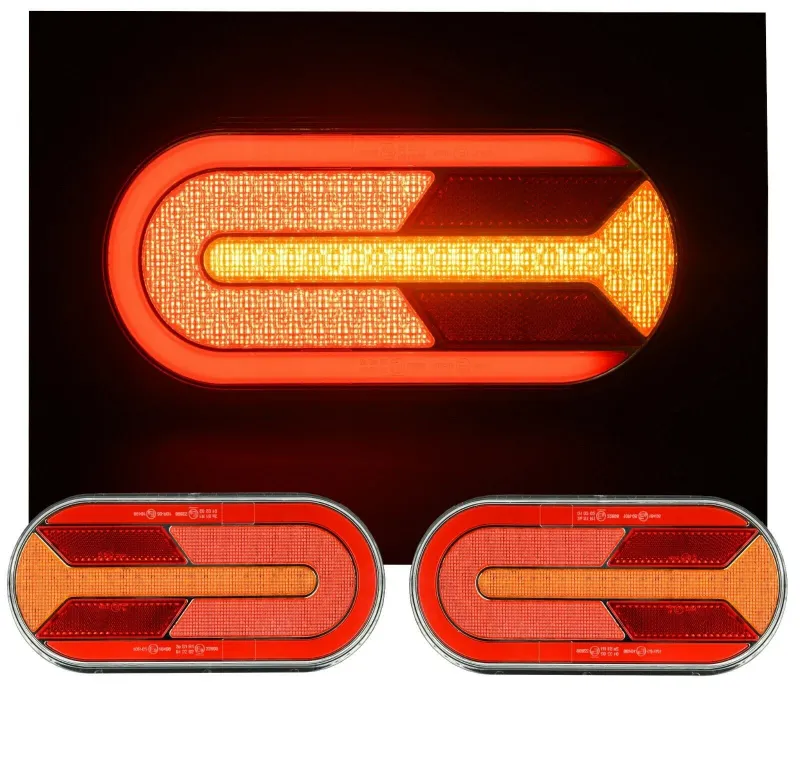 Комплект LED ЛЕД Диодни Стопове, Динамичен Мигач, 4 Функции, 12/24V - 3