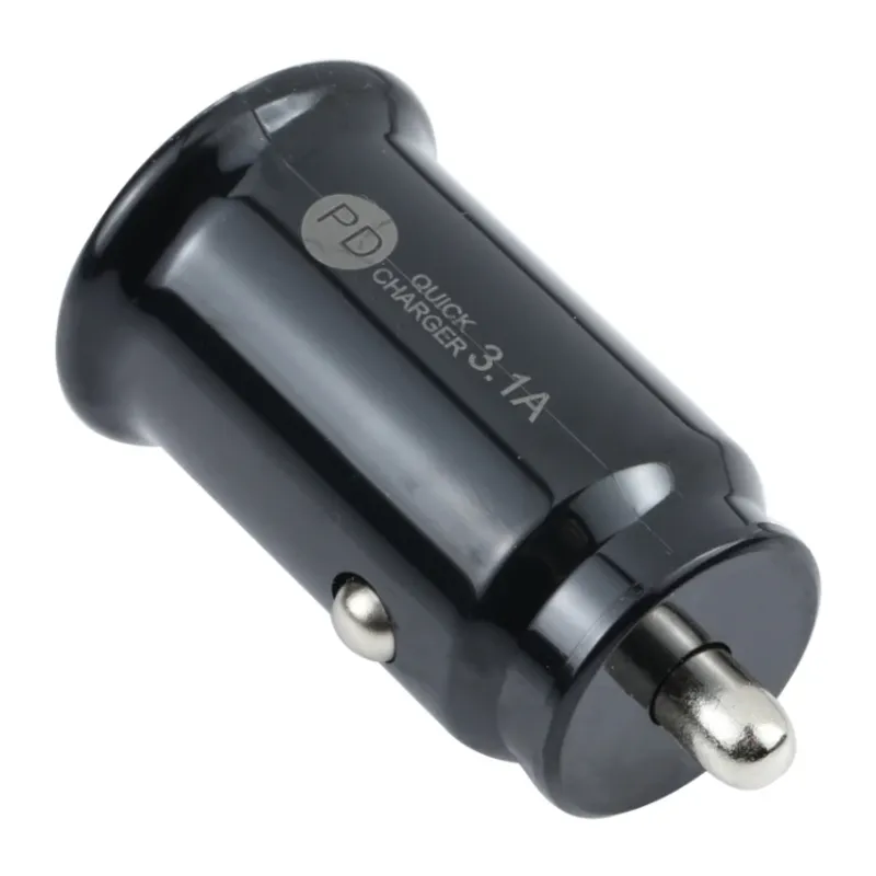 АДАПТЕР ЗА ЗАПАЛКА PG320 БЯЛ/ЧЕРЕН USB+TYPE C - 2