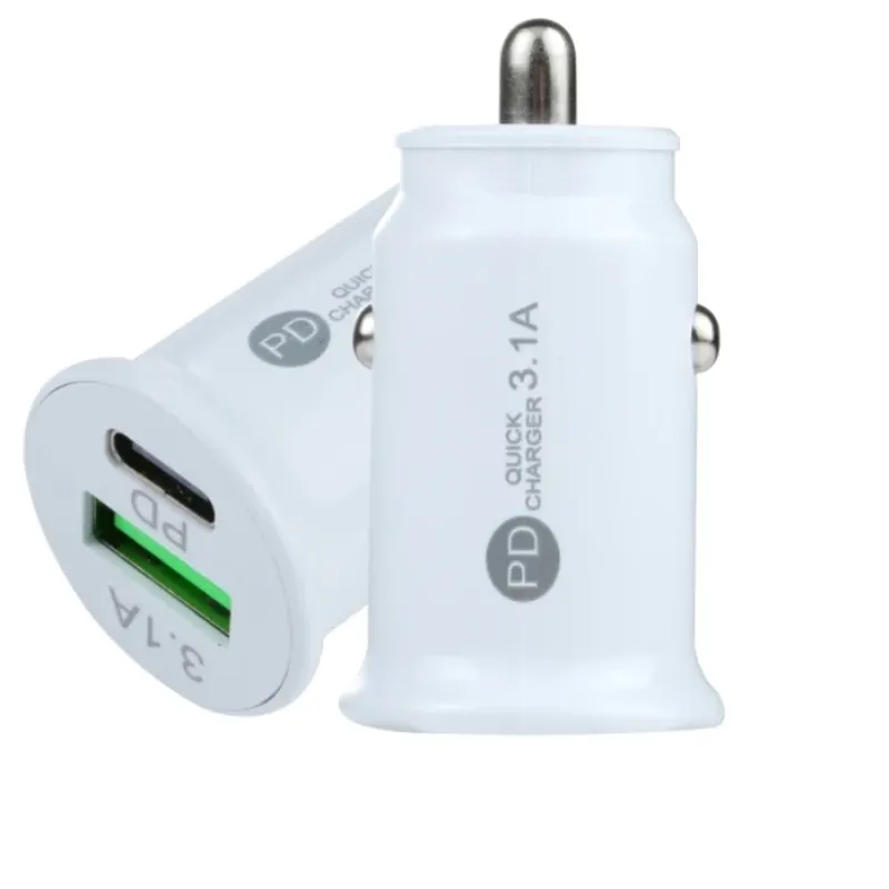 АДАПТЕР ЗА ЗАПАЛКА PG320 БЯЛ/ЧЕРЕН USB+TYPE C - 5