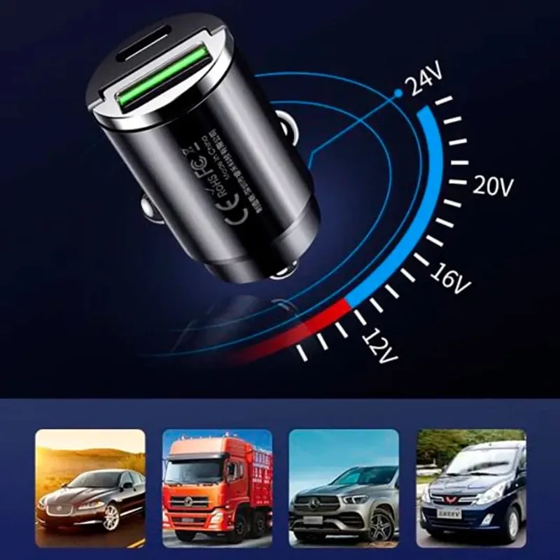 Адаптер за запалка PG360 с USB и type C порт - 3
