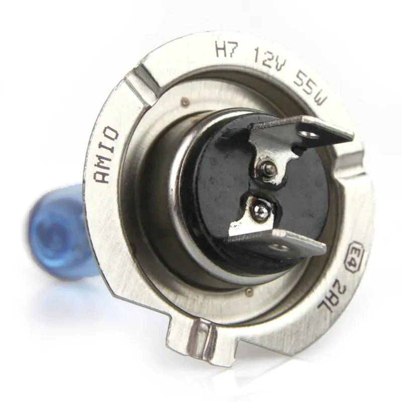 1 брой халогенна крушка H7 12V 55W с UV филтър Super White E4 - 4