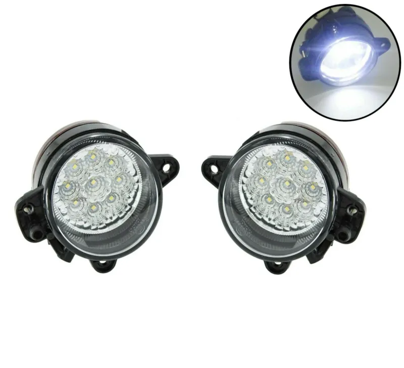 Комплект ЛЕД LED лампи за халогени за броня за Фолксваген Транспортер Т5 VW TRANSPORTER T5 2003-2010 Крафтер 06+ Шкофа Фабия Skoda Fabia 2007-2014 - 3