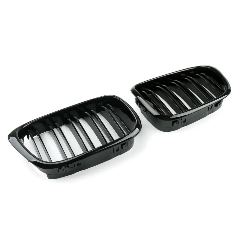 Двойни Бъбреци Решетки За БМВ BMW E39 1995 - 2003г. Черен Гланц Лак - 1