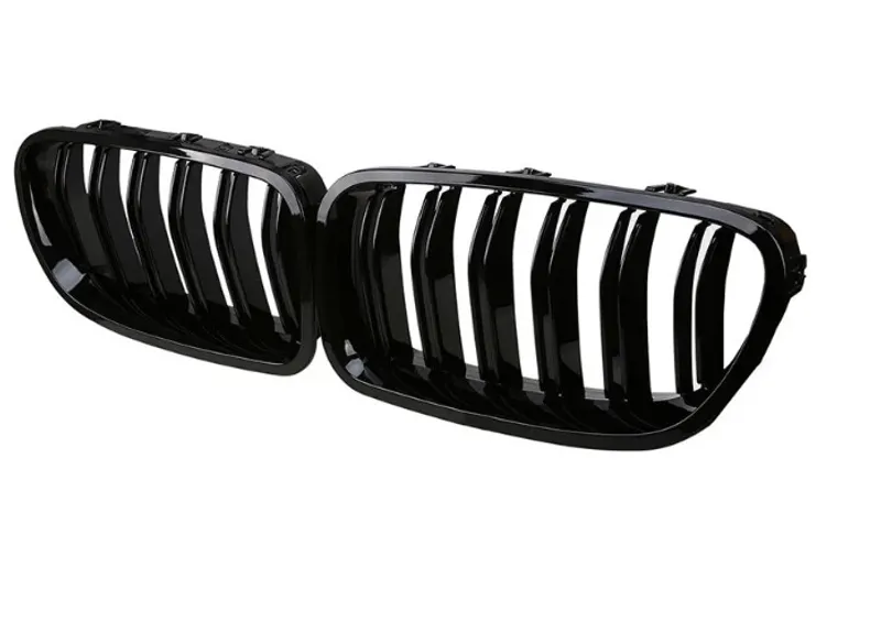 Бъбреци Решетки За БМВ BMW F10 F11 Черен Гланц Лак М5 Тип След 2010 - 1