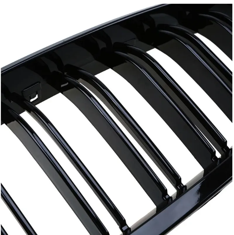 Бъбреци Решетки За БМВ BMW F10 F11 Черен Гланц Лак М5 Тип След 2010 - 6