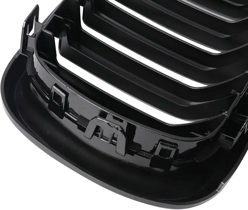 Двойни Бъбреци Решетки За БМВ BMW X5 X6 F15 F85 F16 F86 2014+ Черен Гланц Лак - 12