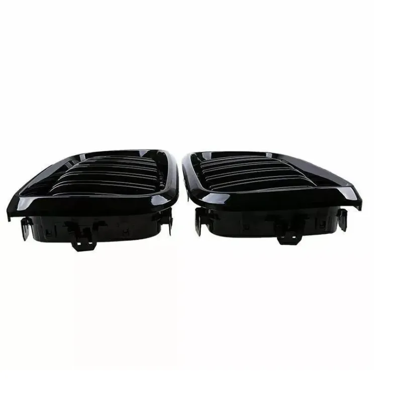 Двойни Бъбреци Решетки За БМВ BMW X5 X6 F15 F85 F16 F86 2014+ Черен Гланц Лак - 2