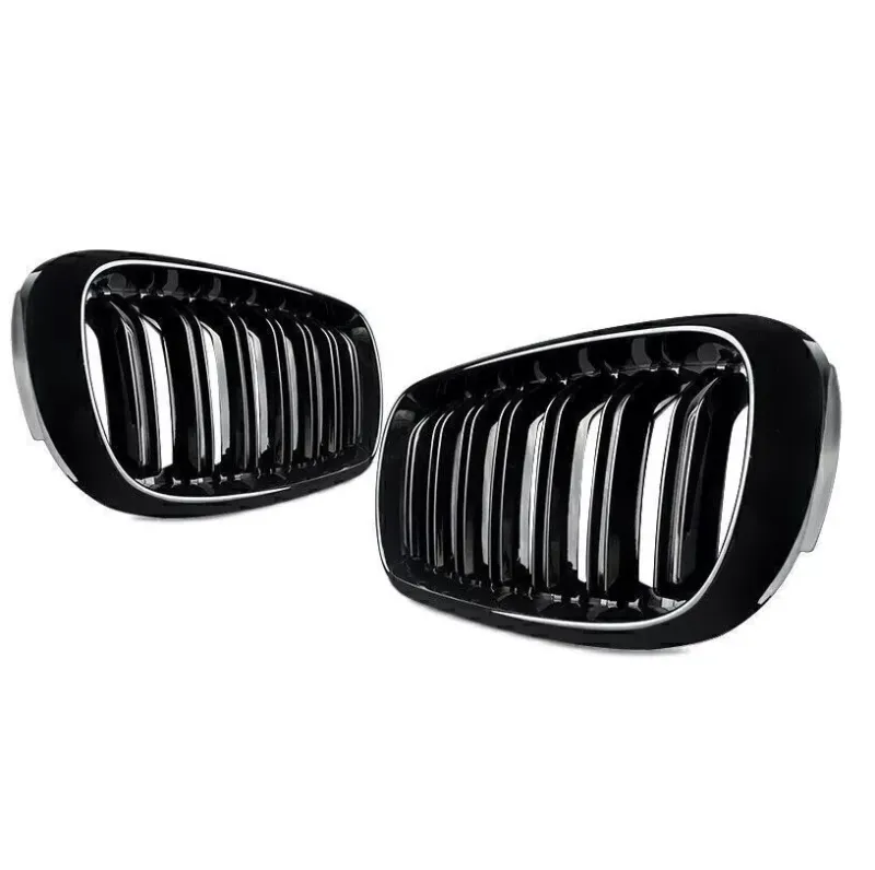 Двойни Бъбреци Решетки За БМВ BMW X5 X6 F15 F85 F16 F86 2014+ Черен Гланц Лак - 5