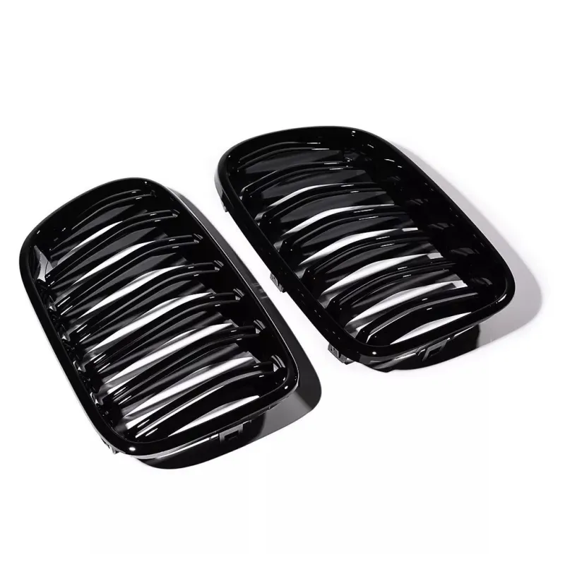 Двойни Бъбреци Решетки За БМВ BMW X3 F25 Преди Фейслифт 2010г.-2014г. Черен Гланц Лак - 6