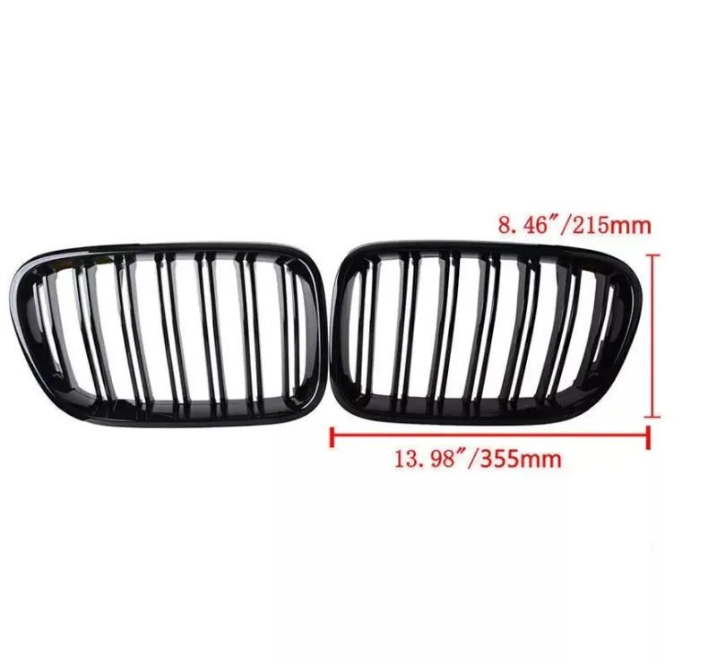 Двойни Бъбреци Решетки За БМВ BMW X3 F25 Преди Фейслифт 2010г.-2014г. Черен Гланц Лак - 7