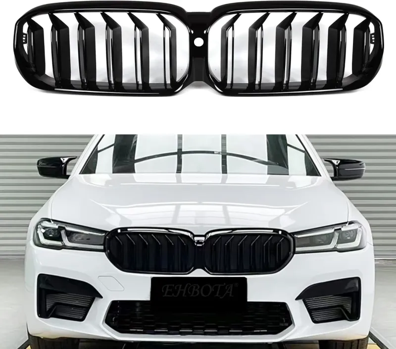 Двойни Бъбреци Решетки За BMW 5 SERIES G30 G31 LCI БМВ 5-та Серия Facelift BMW G30 G31 G38 2020г.-2023г. Черен Гланц Лак - 9