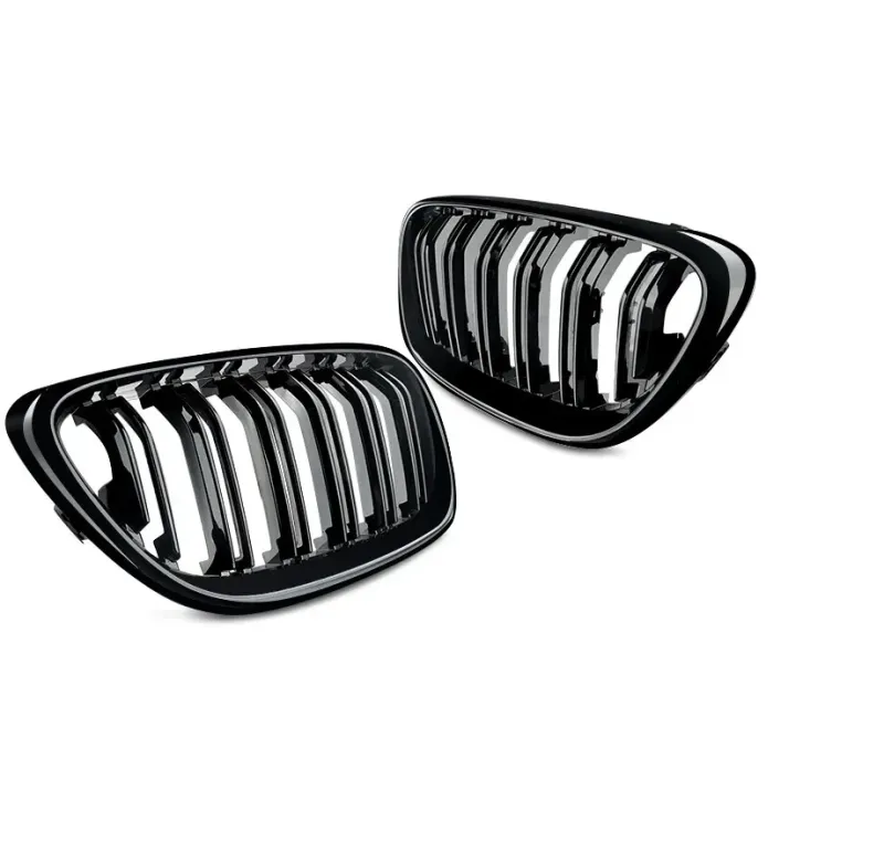 Двойни Бъбреци Решетки За БМВ BMW F22 F23 F24 F27 E87 2012г.-2018г. Черен Гланц Лак - 3
