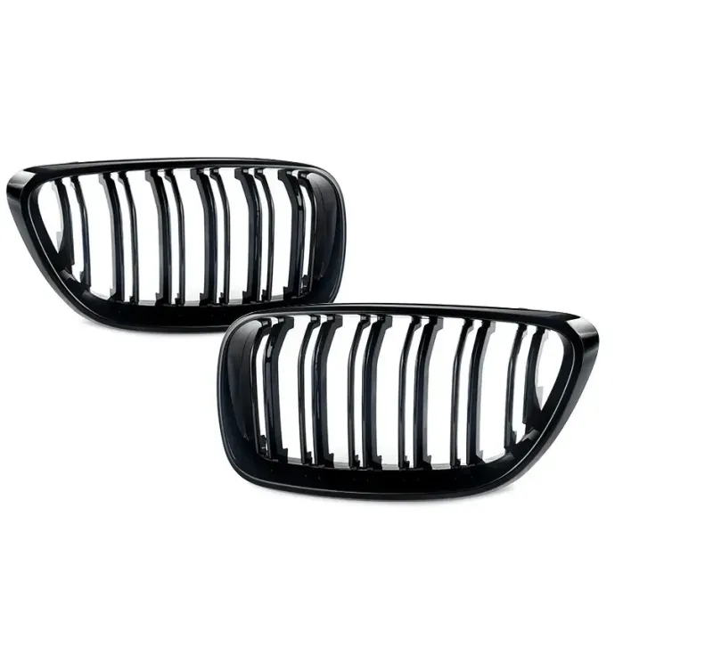 Двойни Бъбреци Решетки За БМВ BMW F22 F23 F24 F27 E87 2012г.-2018г. Черен Гланц Лак - 4