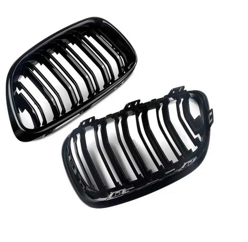Двойни Бъбреци Решетки За БМВ BMW F22 F23 F24 F27 E87 2012г.-2018г. Черен Гланц Лак - 6
