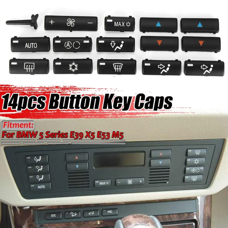Комплект Бутони Копчета За Климатик Климатроник БМВ BMW 5 Серия X5 E53 E39 - 2