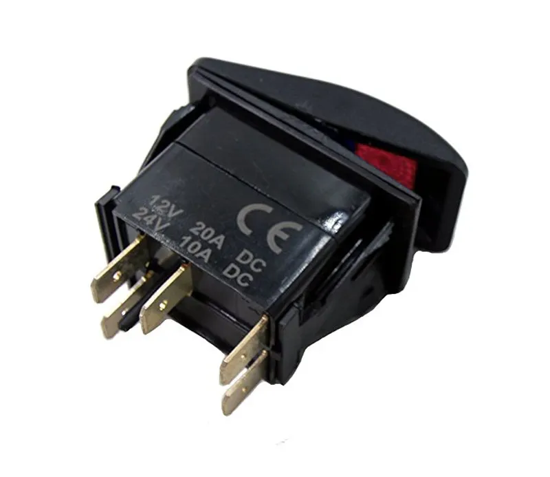 Копче Бутон За Вграждане за тромба клаксон 12V - 24V Надпис HORN Червена Светлина - 2