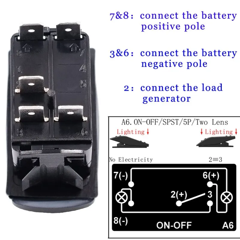 Копче Бутон За Вграждане за тромба клаксон 12V - 24V Надпис HORN Червена Светлина - 5