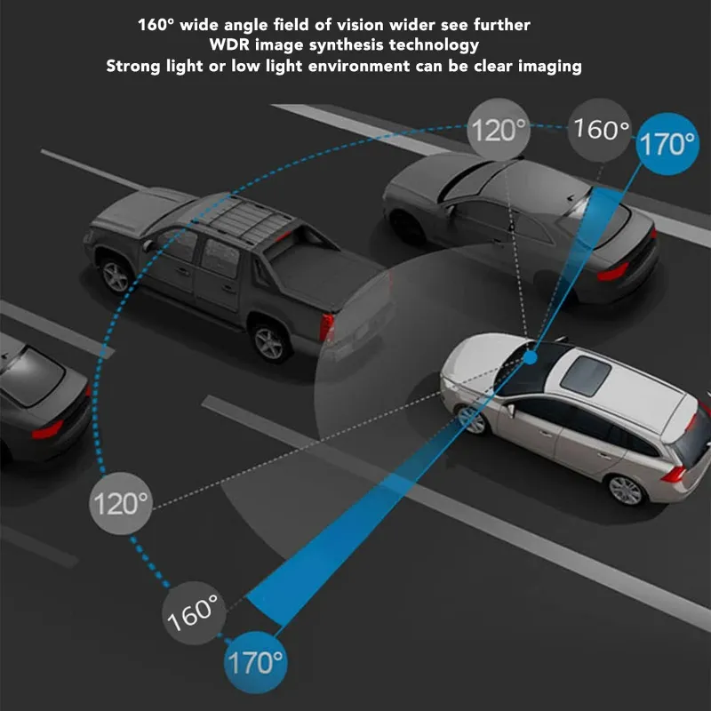 Авторегистратор видеорегистратор за автомобил 2K HD WIFI USB DVR камера G-сензор Видеорекордер Нощно виждане + 32 GB Micro SD Card карта с памет - 7