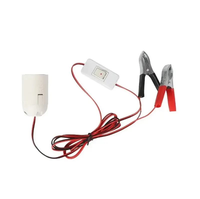 Подвижна работна LED лампа с щипки кабел и ключ 12V 9W - 3
