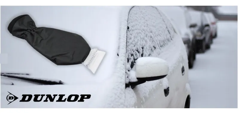 Стъргалка за лед с ръкавица черна Dunlop - 6