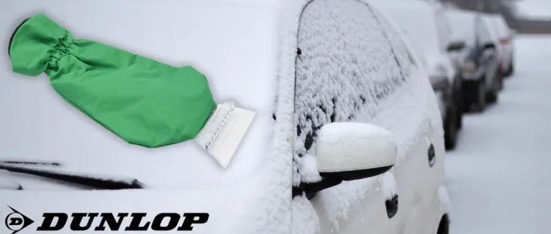 Стъргалка за лед с ръкавица зелена Dunlop - 3