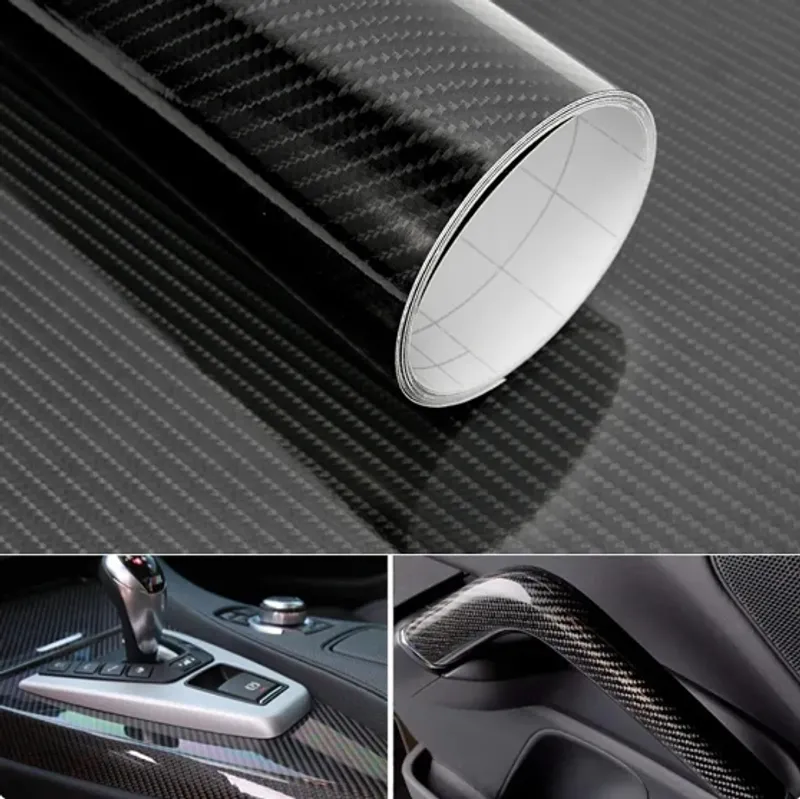 5D Декоративно автомобилно фолио 1.52 X 18M черен карбон BLACK CARBON - 3