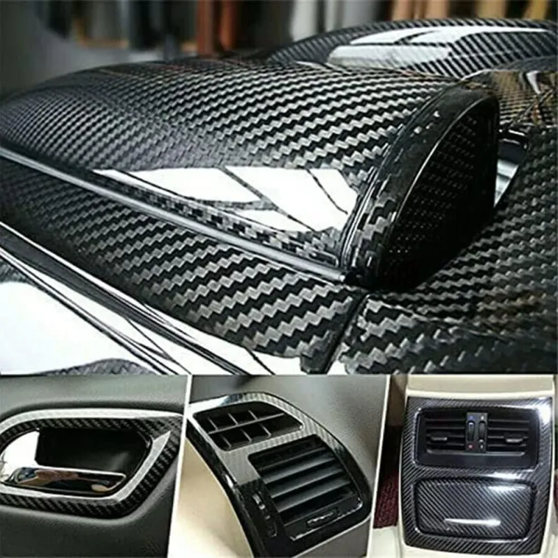 5D Декоративно автомобилно фолио 1.52 X 18M черен карбон BLACK CARBON - 4
