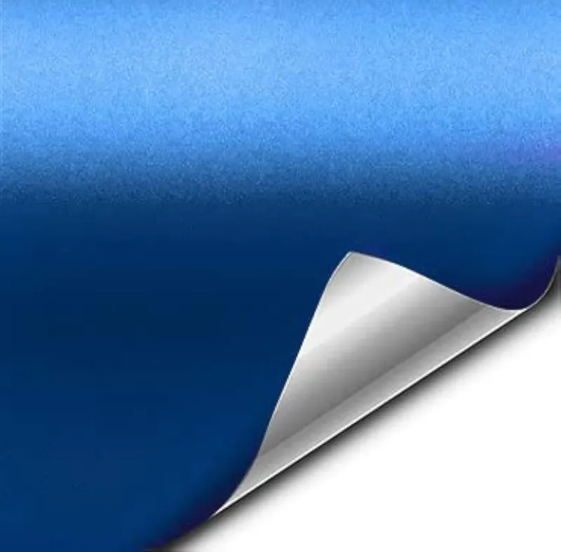 Синъо Матирано Декоративно автомобилно фолио 1.52 X 18M Blue Matte Vinyl Wrap - 4
