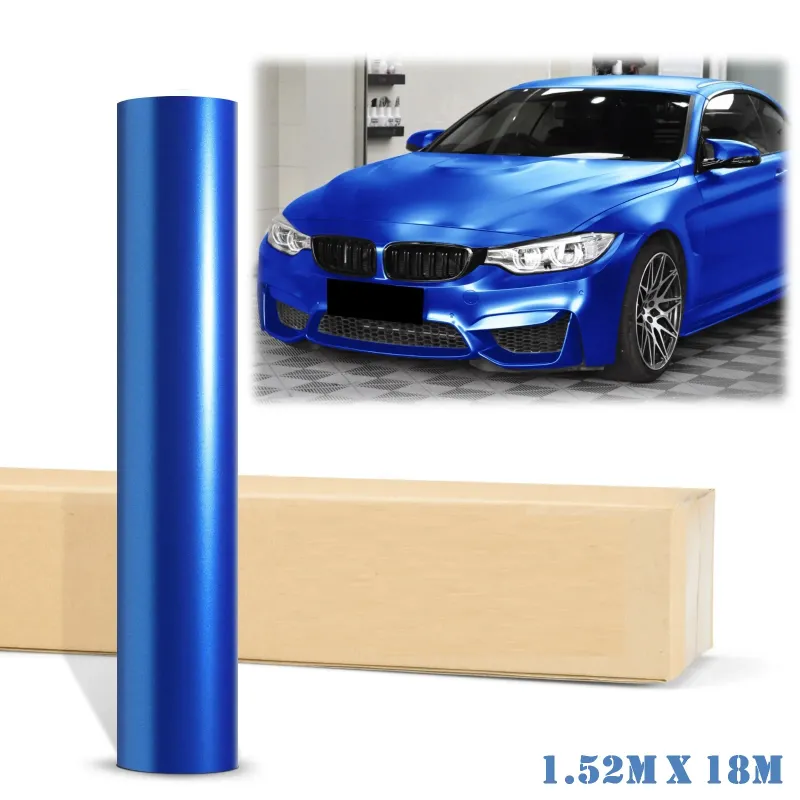 Синъо Матирано Декоративно автомобилно фолио 1.52 X 18M Blue Matte Vinyl Wrap - 6