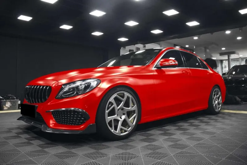 Червено Матирано Декоративно автомобилно фолио 1.52 X 18M Red Matte Vinyl Wrap - 3