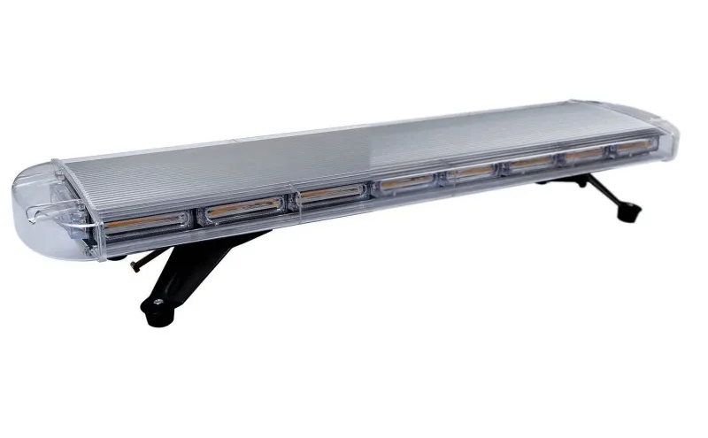 12V 24V Лед Led Диодна Мощна Синя Аварийна Сигнална Лампа Буркан 97.5 см 10 режина За Пътна Помощ Платформа Снегорин и др. - 9