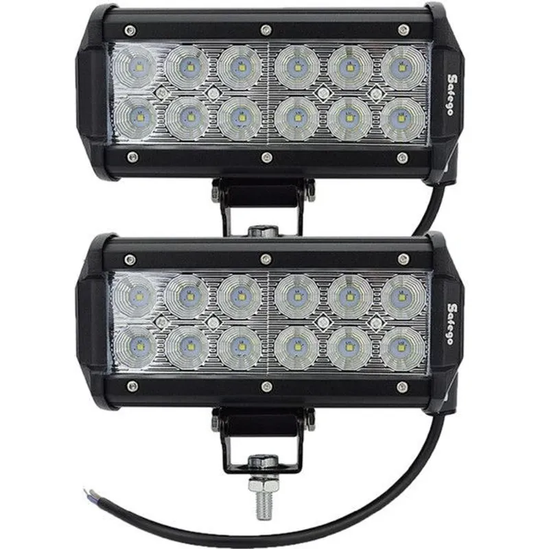 Универсален Лед LED Халоген Фар Работна Лампа 12V - 24V за автомобил офроуд бус ван камион - 3