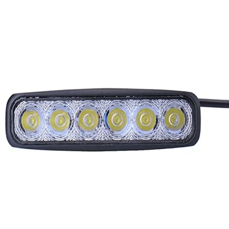 6 LED 18W Халоген Водоустойчива Светлина Работна Лампа 10-30V за Ролбар АТВ, Джип Разпръсната Светлина FLOOD - 3