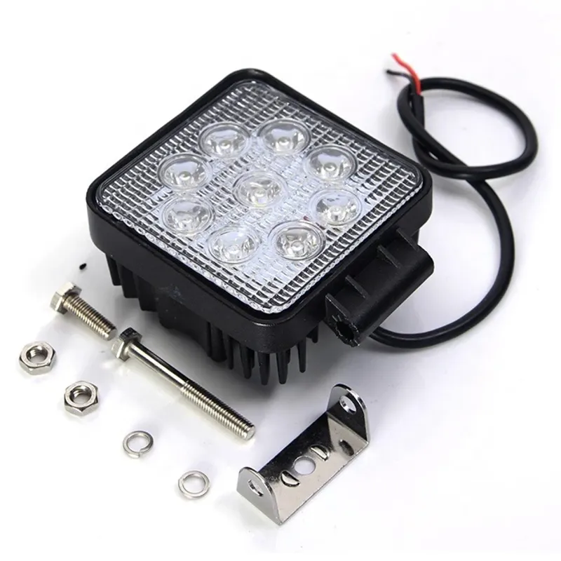 9 LED 27W Халоген Водоустойчива Светлина Работна Лампа 10-30V за Ролбар АТВ, Джип - 3