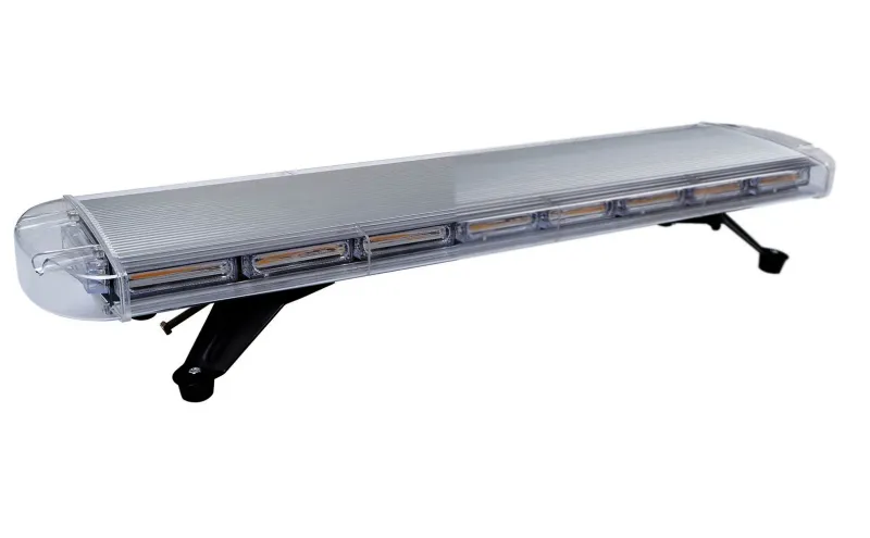 Мощна аварийна сигнална лампа 98 см LED ЛЕД блиц маяк буркан лед бар 12-24V със 16 режима на работа жълта за пътна помощ платформа снегорин багер бус ван и др. - 11