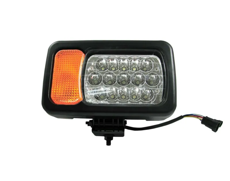 Десен фар 16LED къси / дълги светлини мигач рефлектор подходящ за трактор комбайн багер и др. - 0