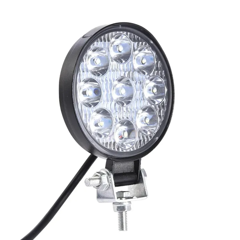 Комплект от 2бр. Мини Лед LED Диоден Фар Халоген Дневни Светлини 12V - 24V за автомобил офроуд бус ван камион - 9