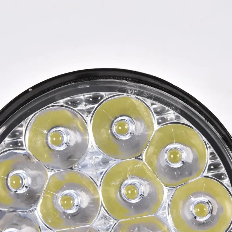 Комплект от 2бр. 42W Мини Лед LED Диоден Фар Халоген Дневни Светлини 12V - 24V за автомобил офроуд бус ван камион - 13