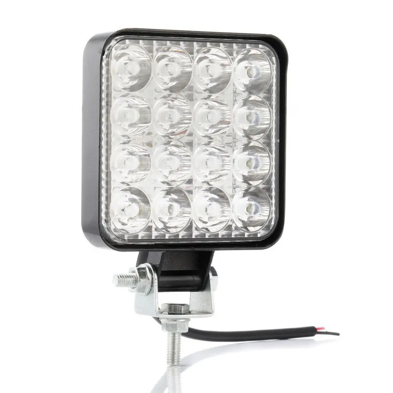 Комплект от 2бр. 48W Мини Лед LED Диоден Фар Халоген Дневни Светлини 12V - 24V за автомобил офроуд бус ван камион - 12