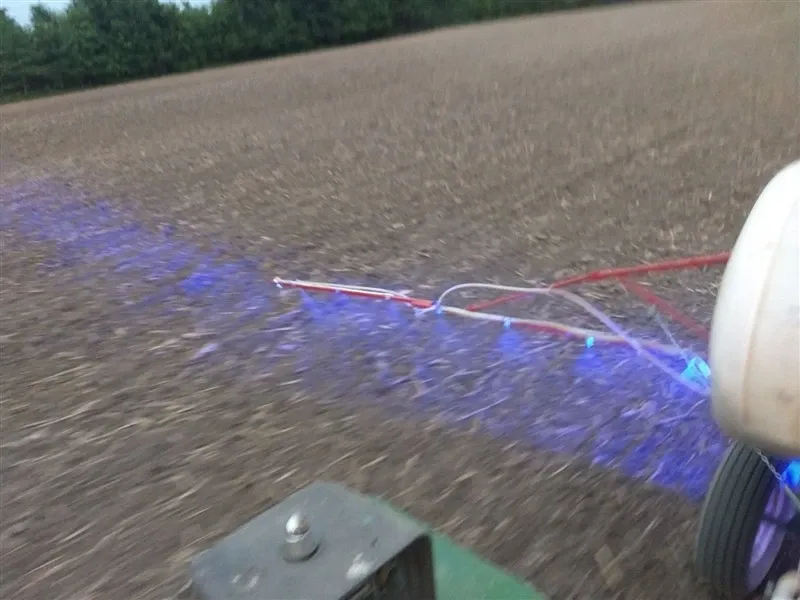 Led Лед работно осветление за щангата на пръскачка струйна лампа фар прожектор халоген синя светлина 12V-24V - 2