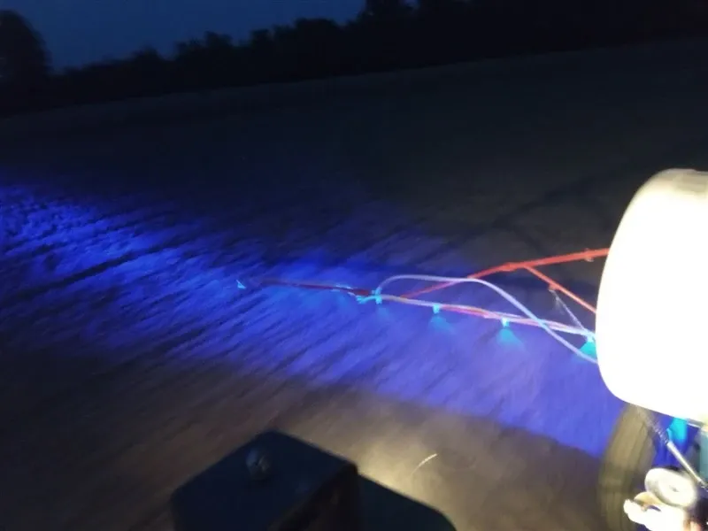 Led Лед работно осветление за щангата на пръскачка струйна лампа фар прожектор халоген синя светлина 12V-24V - 4