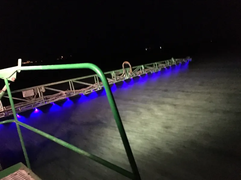 Led Лед работно осветление за щангата на пръскачка струйна лампа фар прожектор халоген синя светлина 12V-24V - 5