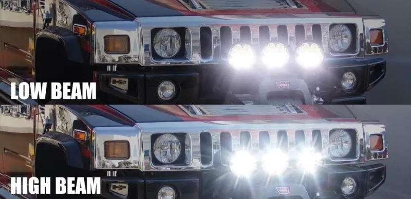14.5 см ЛЕД LED 5D 36W Универсален прожектор фар лампа халоген с къси / дълги светлини за мотоциклет автомобил офроуд бус ван камион трактор комбайн багер къси/дълги 12V-24V 5,7 инча - 1